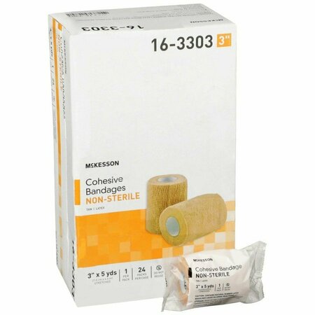 MCKESSON Self-adherent Closure Cohesive Bandage, 3 Inch x 5 Yard, 24PK 16-3303